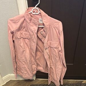 GAP Women's Light Pink Utility Jacket